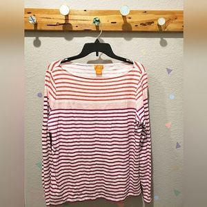 Joe Fresh Long Sleeve Wide Neck Tee